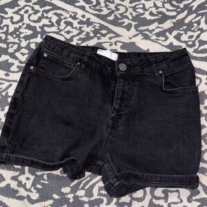 Women's Black Denim Shorts